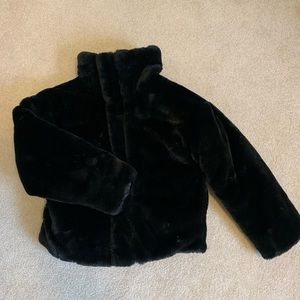 Reversible teddy/ fake leather bomber jacket! Express brand